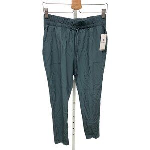 Apana Blue Drawstring Elastic Waist Pants